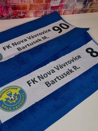 Týmový duch se pozná i mimo hřiště! 💥 Pro FK Nova Vávrovice jsme připravili ručníky s plnobarevným sublimačním tiskem,...